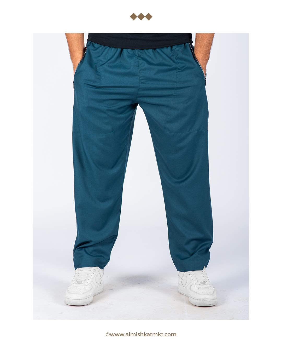 سروال قطني طويل